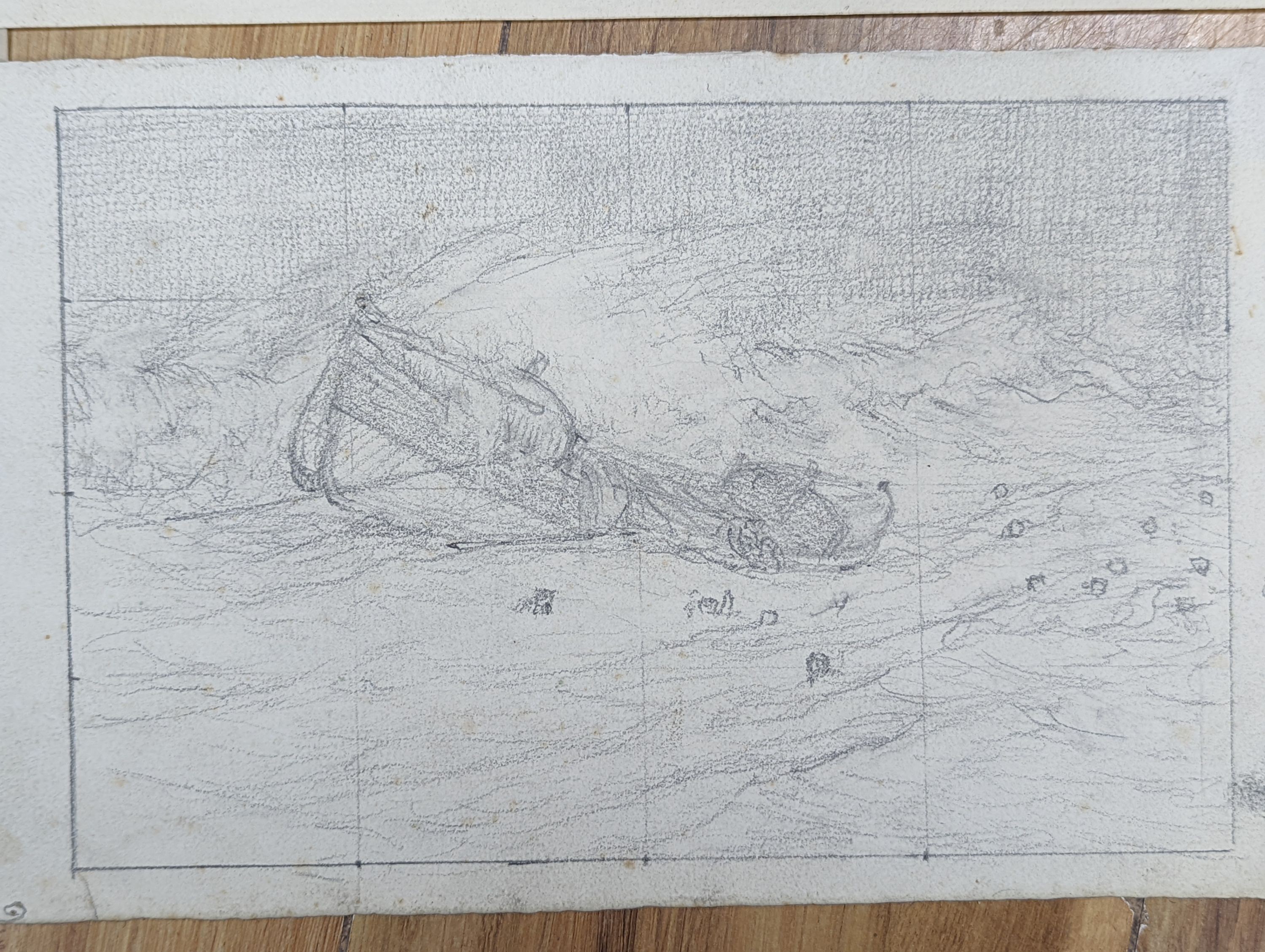 Nelson Dawson (1859-1941) etchings and drawings for 'Lifeboat Upset'